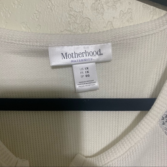 Plus size Motherhood Maternity waffle thermal top - Picture 2 of 2